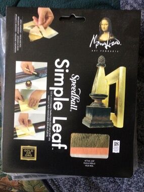 Gold leaf  speedball simple leaf Mona lisa